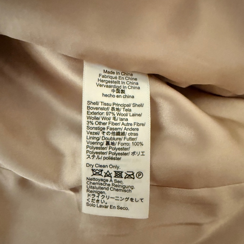 J. Crew Camel Wool-Blend Long Coat - Picture 9 of 9